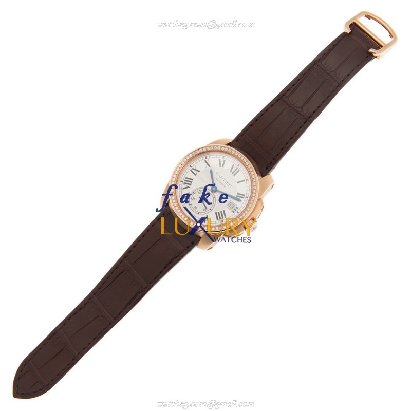 Cartier Calibre de Cartier WF100013 Automatic 18kt Rose Gold Diamonds | WF100013 | Automatic | Rose - Image 2