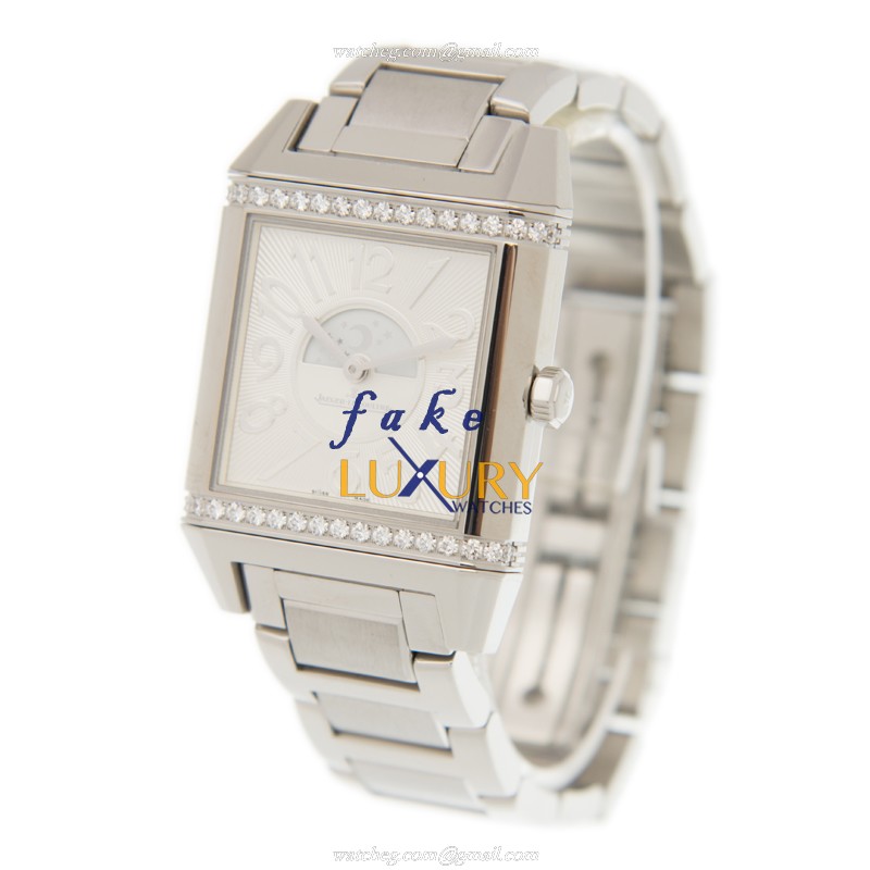 Jaeger-Lecoultre Q7058130 REVERSO Auto Stainless Steel Case White Dial Replica Watch - Image 3
