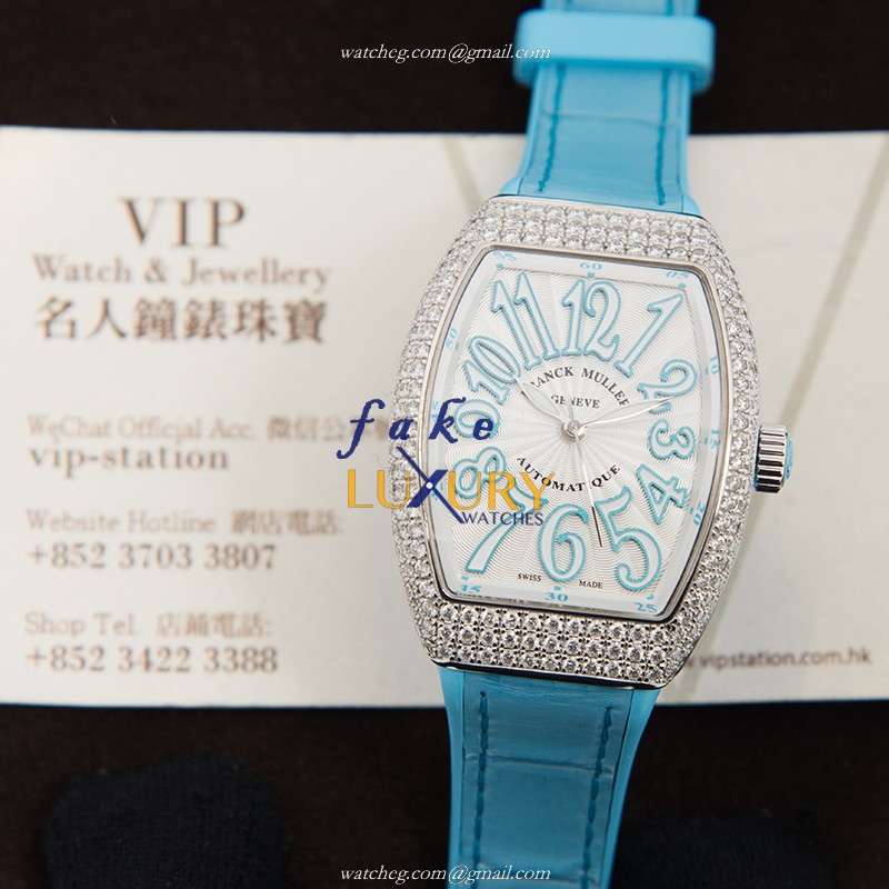- 15202ST.OO.1240ST.01 - Franck Muller V32SCATFOD Automatic Stainless Steel & Diamond Replica - Image 5