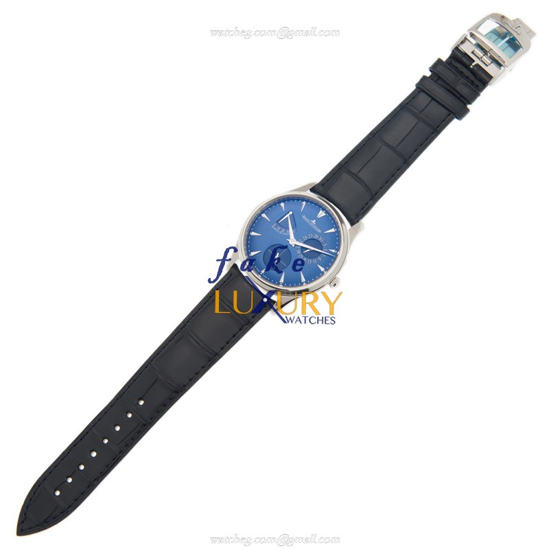 Jaeger-Lecoultre Q1378480 Master Ultra Thin Automatic Stainless Steel Replica Watch - Blue Dial & - Image 2
