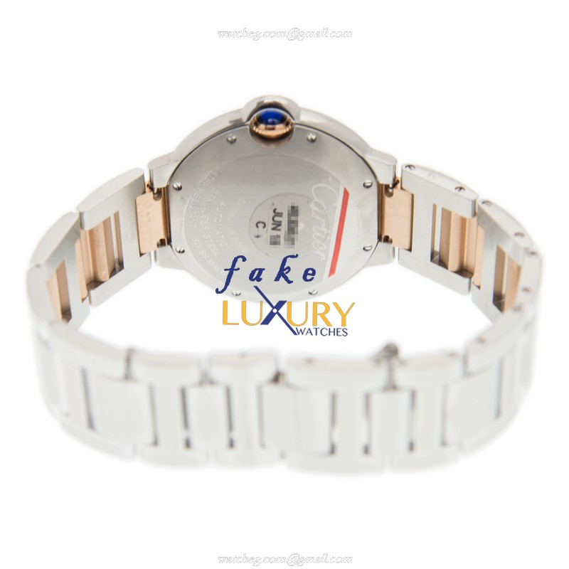 Cartier W3BB0018 BALLON BLEU Automatic Stainless Steel Replica Watch 36mm Silver Dial Silver & Gold - Image 4