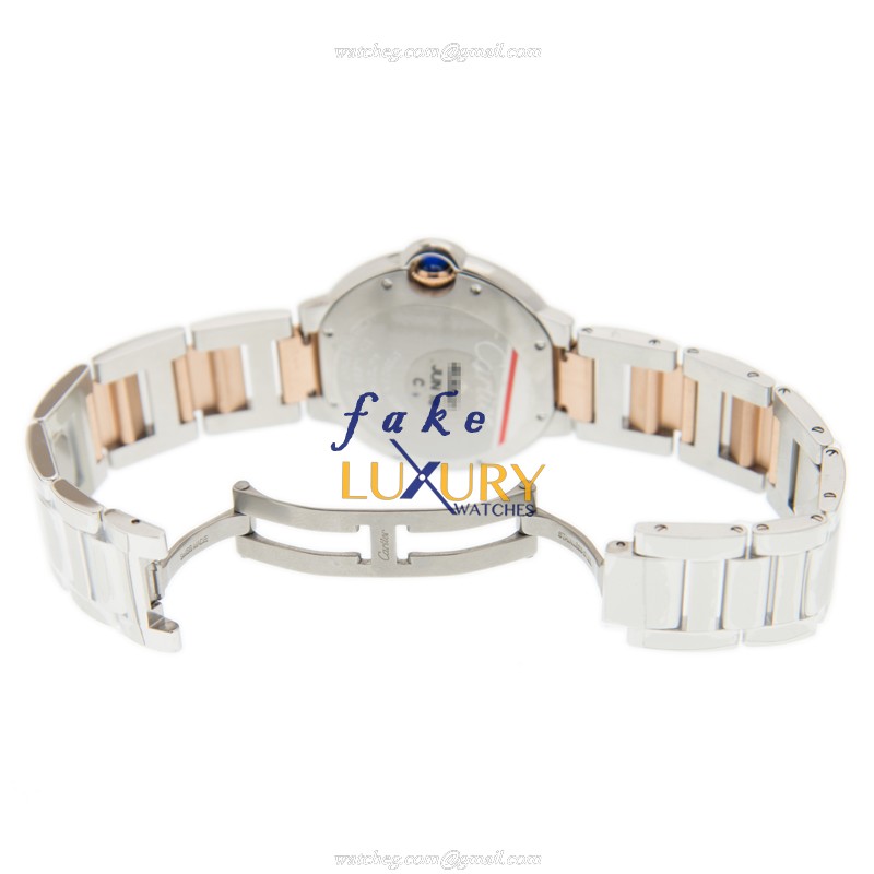 Cartier W3BB0018 BALLON BLEU Automatic Stainless Steel Replica Watch 36mm Silver Dial Silver & Gold - Image 5