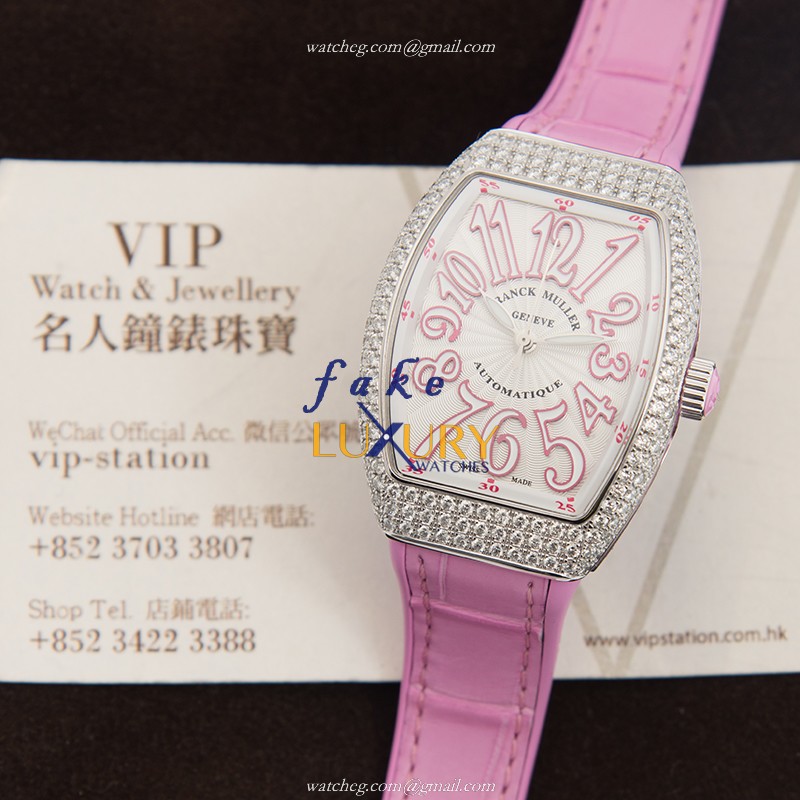 Franck Muller V32SCATFODAC.RS Vanguard Auto Stainless Steel & Diamond Replica Watch - V 32 SC AT FO - Image 5