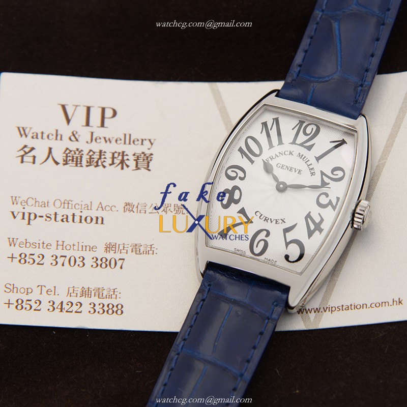 Franck Muller 2852BQZAC CURVEX Quartz Steel Replica Watch | 2852BQZAC | Automatic | Silver Dial - Image 5
