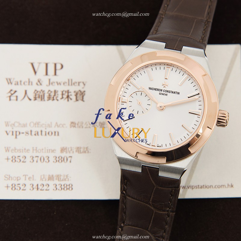 Vacheron Constantin 2300V/000M-B400 Overseas Replica Watch, Automatic, White Dial, Steel Case - Image 5