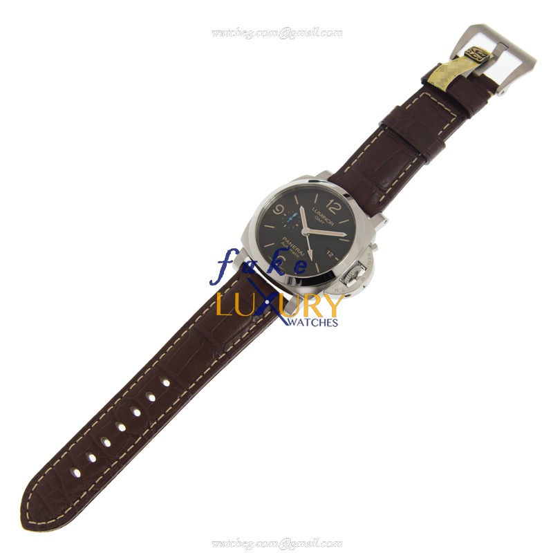 Panerai PAM01320 Luminor Replica Watch With Automatic Movement, Black Dial, 44mm Steel Case - Image 2