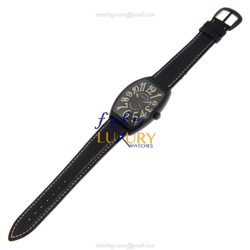 6850 SC CASA NRAC - BK - Franck Muller Cintree Curvex Replica Watch - Automatic - Black Dial Steel - Image 2