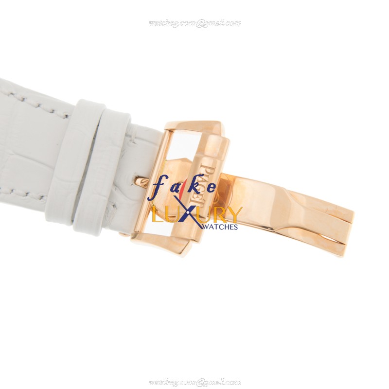 Piaget G0A34018 Limelight Replica Watch, Manual Wind, 18kt Rose Gold & Diamond Case, White Dial - Image 4