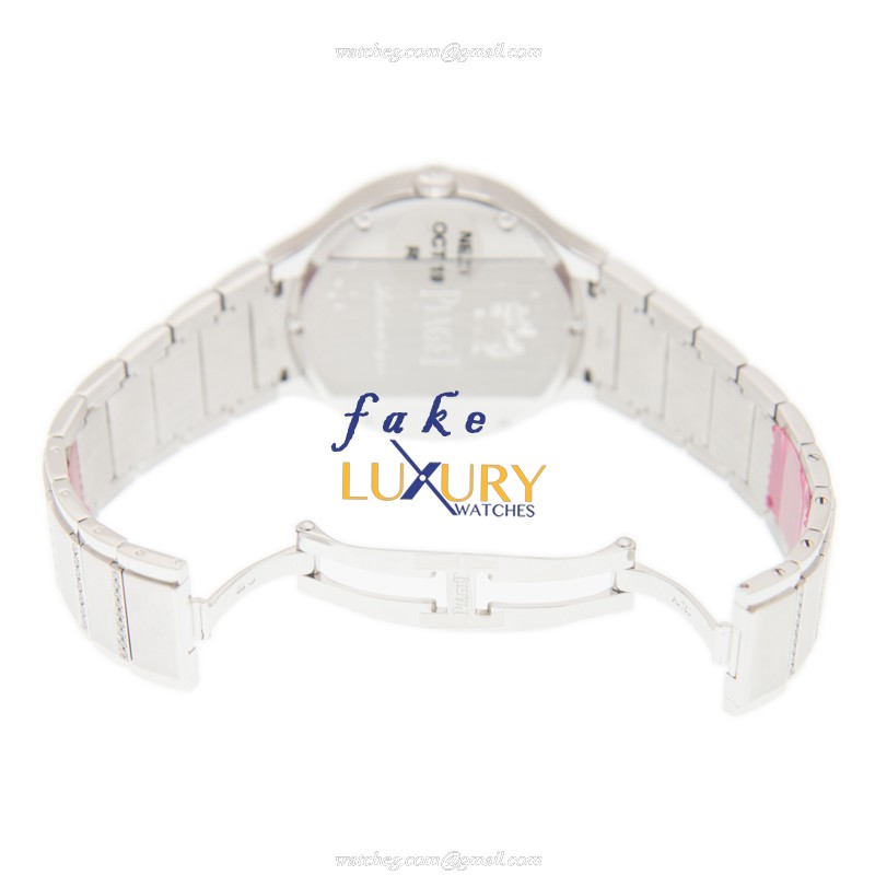 Piaget G0A36225 POLO Replica Watch, Automatic Movement, Silver Dial, 18kt White Gold & Diamond Case - Image 5