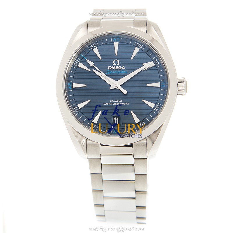 Omega Seamaster 220.10.41.21.03.001 Automatic Blue Dial Stainless Steel Replica Watch - Image 2