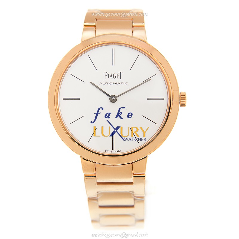 Piaget G0A40105 Altiplano Replica Watch, Automatic, 34mm, White Dial, 18kt Rose Gold Case - Image 2