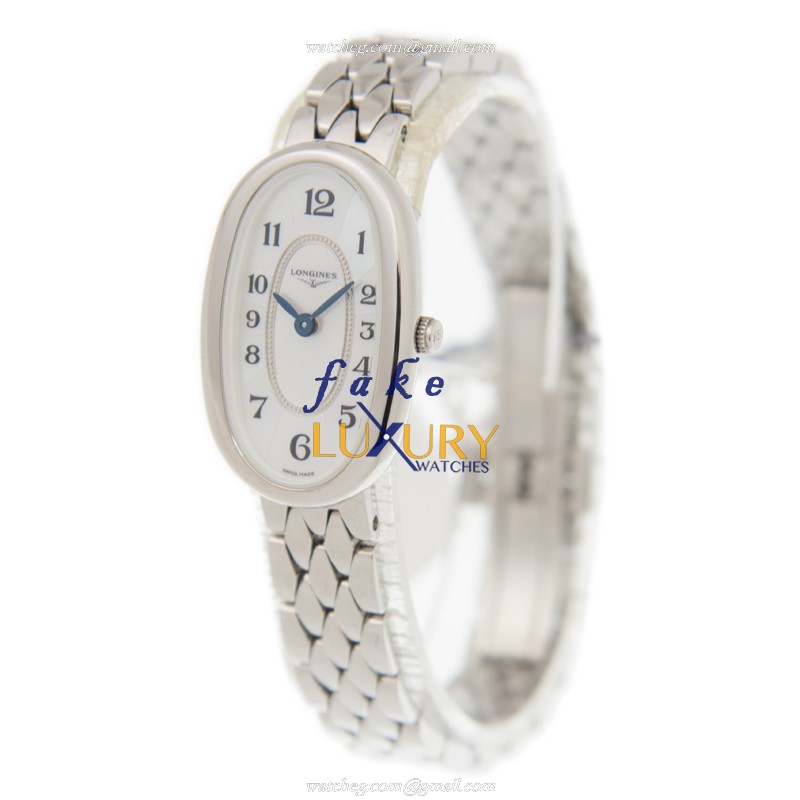 Longines L2.305.4.83.6 Symphonette Replica Watch - White Mother of Pearl Dial - Quartz - Steel - Image 3