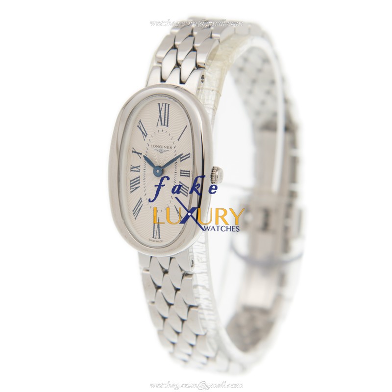 Longines L2.305.4.71.6 Symphonette Replica Watch, Quartz Movement, White Dial, Steel Bracelet - Image 3