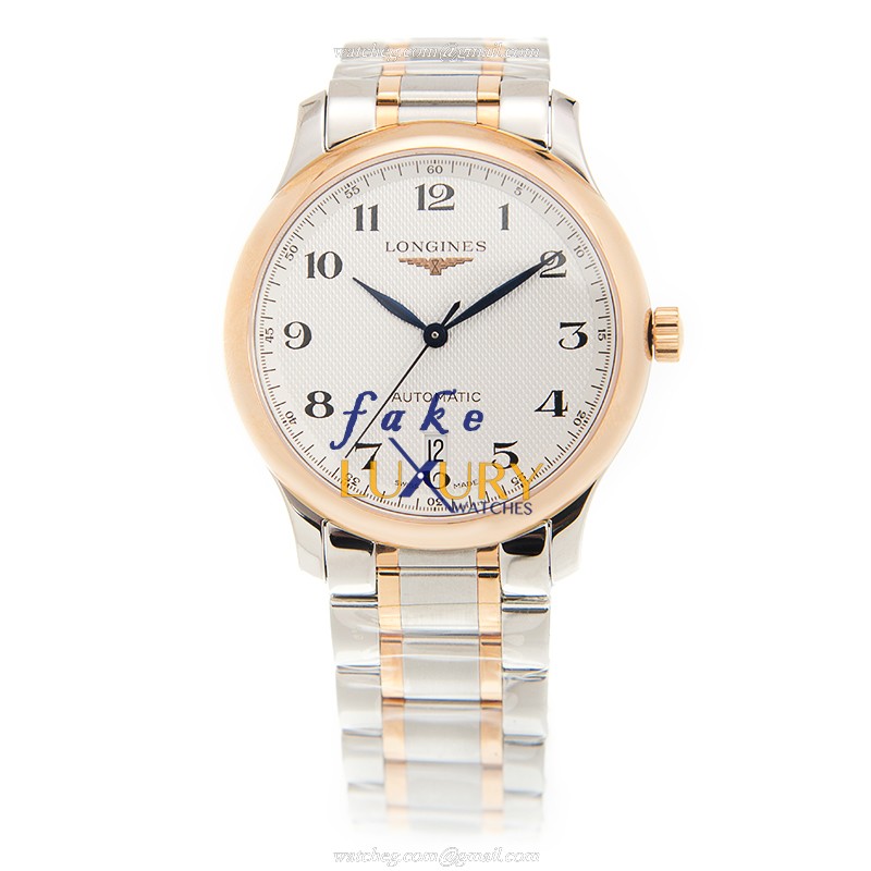 Longines L2.628.5.79.7 Master Replica Watch, 38.5mm, Automatic, Silvery White Dial, Rose Gold & - Image 2