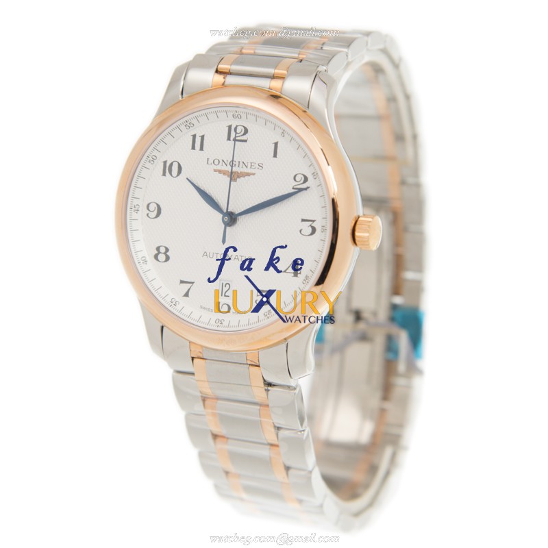 Longines L2.628.5.79.7 Master Replica Watch, 38.5mm, Automatic, Silvery White Dial, Rose Gold & - Image 3