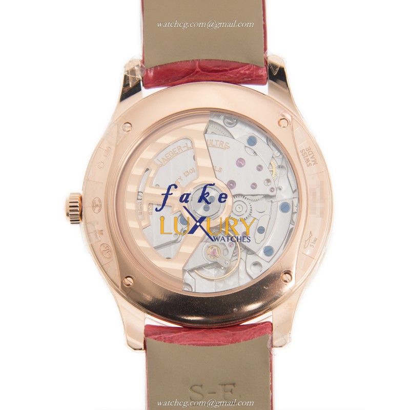 Jaeger-Lecoultre Q1252501 Luxury Replica Watch, Auto Movement, 18kt Rose Gold Diamond Case, White - Image 3