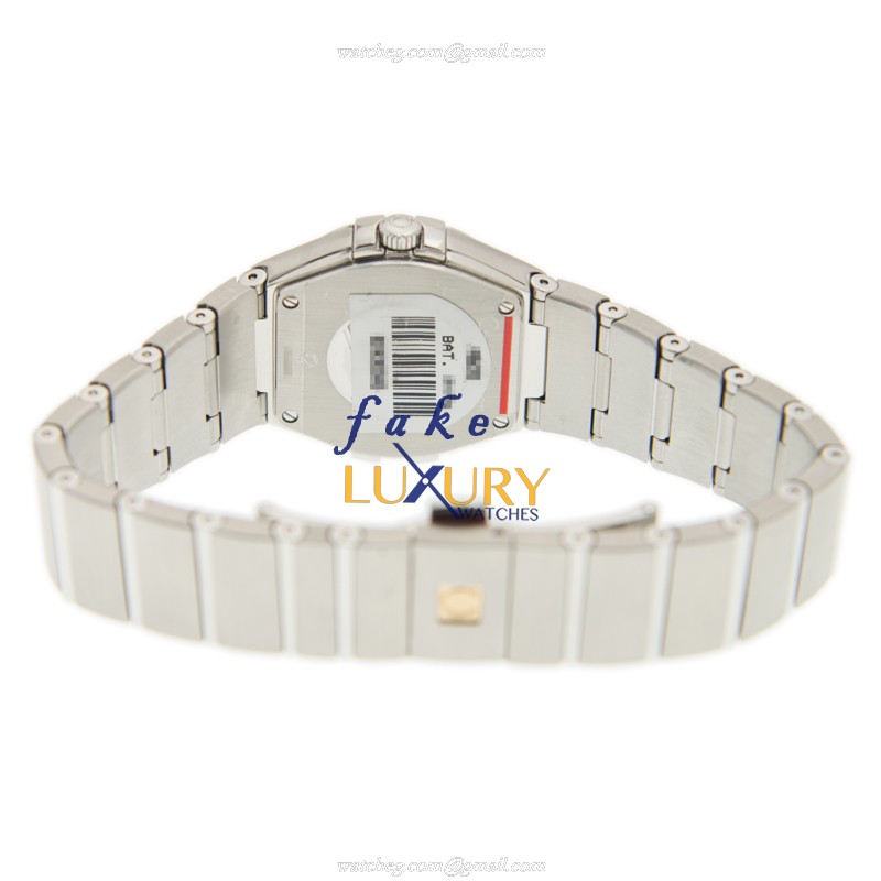 Omega 123.10.27.60.56.001 Constellation Quartz Stainless Steel Replica Watch, Auto, Dark Grey Dial - Image 4