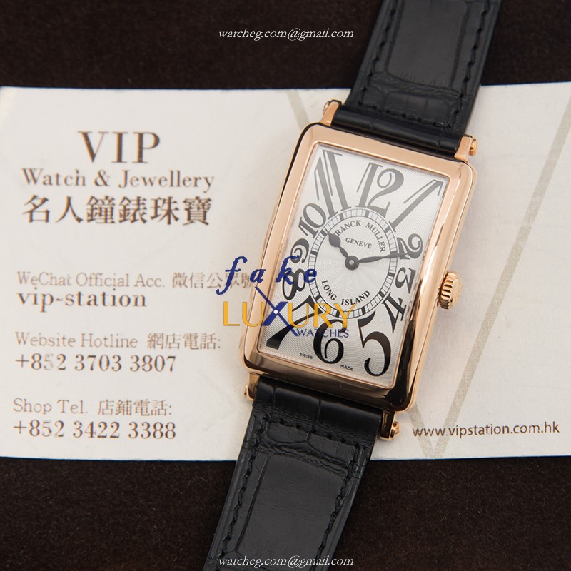 Franck Muller 952 QZ 5N LONG ISLAND Quartz 18kt Rose Gold - Replica Watch - 952QZ-5N-ROSE-STEEL - Image 5