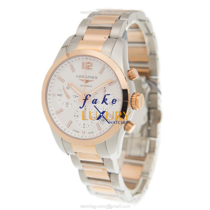 Longines L2.786.5.76.7 CONQUEST - Automatic 18kt Rose Gold & Steel Case Replica Watch - 41mm - Image 3