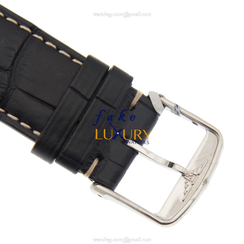 Longines L2.777.4.53.0 Heritage Replica Watch, Automatic, Black Dial, Steel Case, Alligator Strap - Image 4