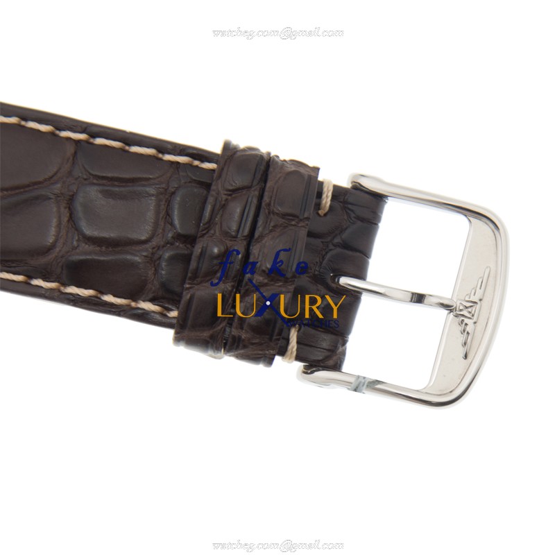 Longines L2.776.4.21.3 HERITAGE Auto Stainless Steel Watch - White Dial - Alligator Strap - Replica - Image 4