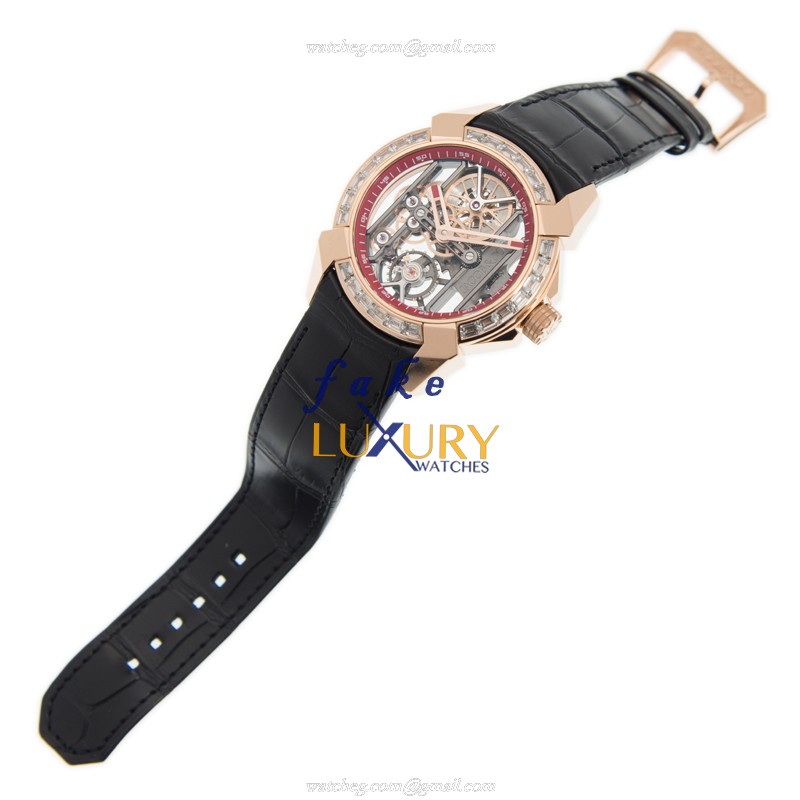 Jacob & Co EX100.40.LD.OP.A CA4A Manual Wind Rose Gold & Steel Case Replica Watch 44mm - Image 2