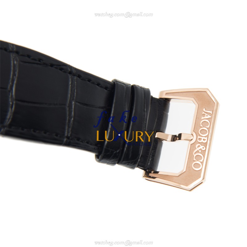 Jacob & Co EX100.40.LD.OP.A CA4A Manual Wind Rose Gold & Steel Case Replica Watch 44mm - Image 4