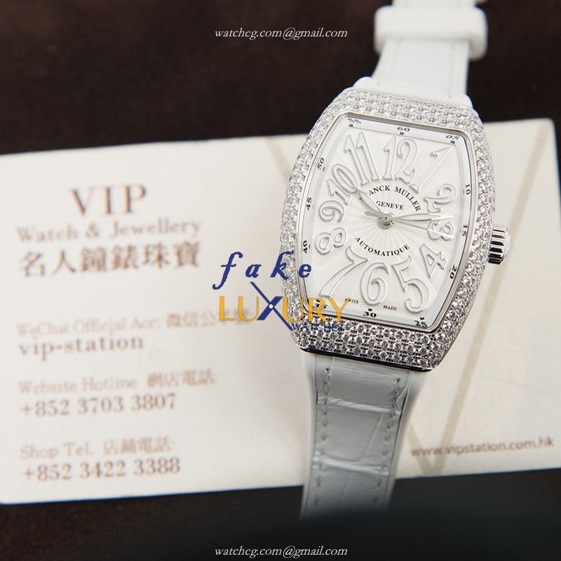 Franck Muller V29SCATFODAC.BC Vanguard Automatic Stainless Steel & Diamond Replica Watch - Image 5