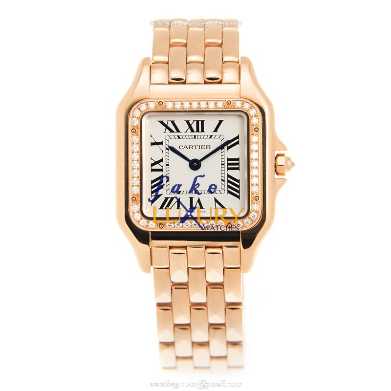 Cartier WJPN0009 Panthere De Cartier Replica Watch, Quartz Movement, Rose Gold Case with Diamonds - Image 2