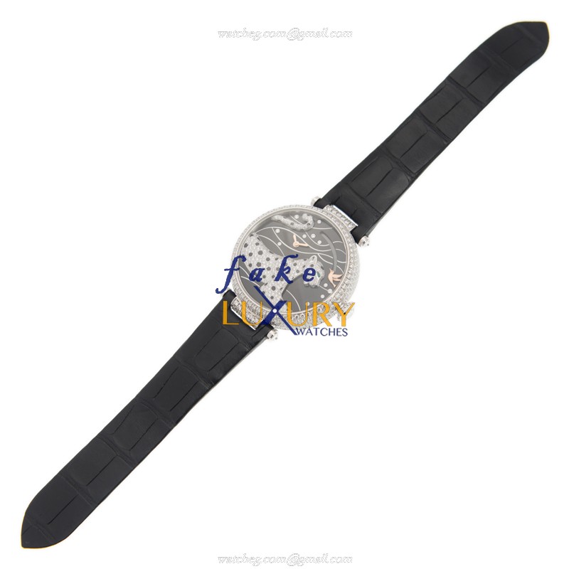 Cartier HPI00776 PANTHeRE DE CARTIER Manual Wind 18kt White Gold Diamond Replica Watch, Model - Image 2