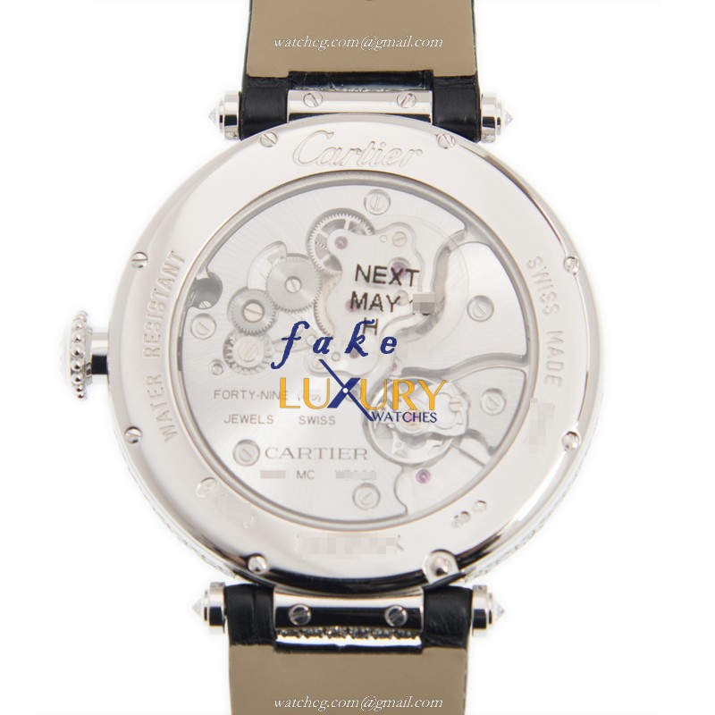 Cartier HPI00776 PANTHeRE DE CARTIER Manual Wind 18kt White Gold Diamond Replica Watch, Model - Image 3