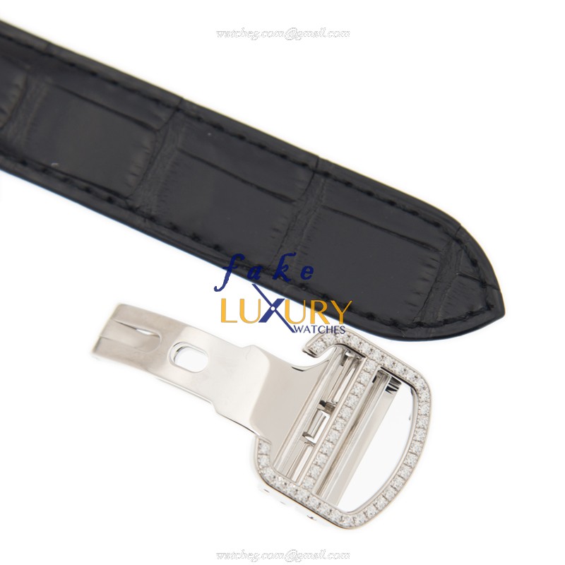 Cartier Cle De Cartier HPI01017 Automatic 18kt White Gold Diamond Silver Dial Replica Watch - Image 4