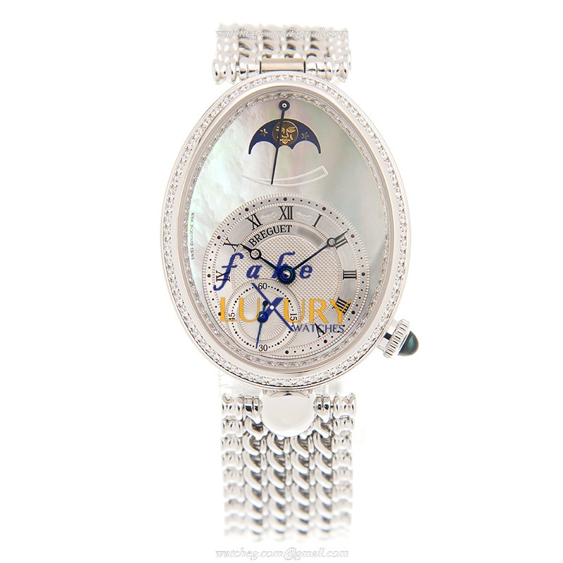 Breguet 8908BB/52/J20/D000 REINE DE NAPLES Automatic 18kt White Gold Diamond Replica Watch - Image 2