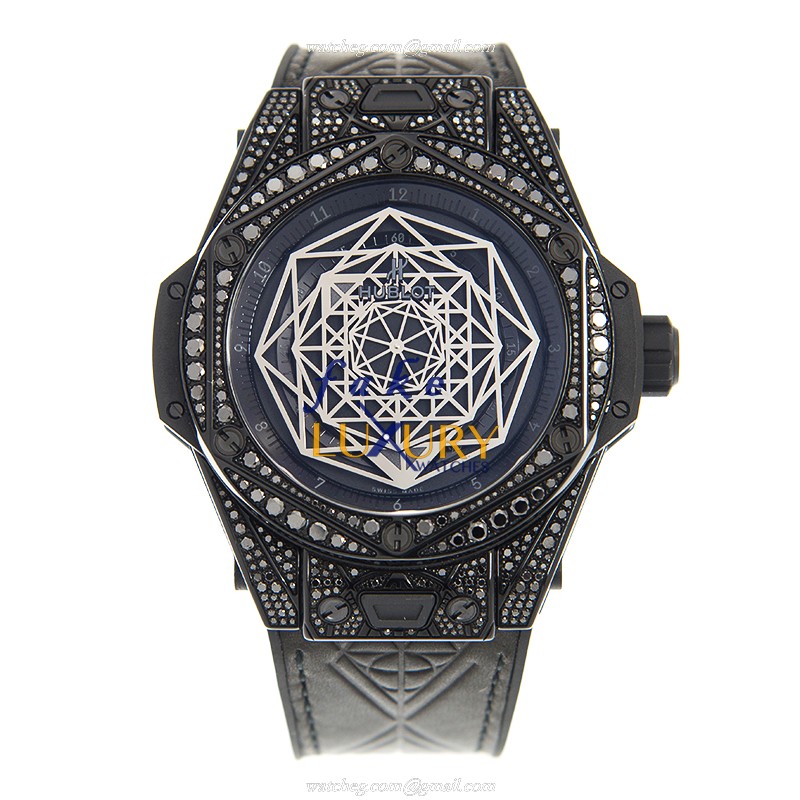 Hublot 415.CX.1114.VR.1700.MXM17 Luxury Automatic Stainless Steel Replica Watch with Black Dial & - Image 2