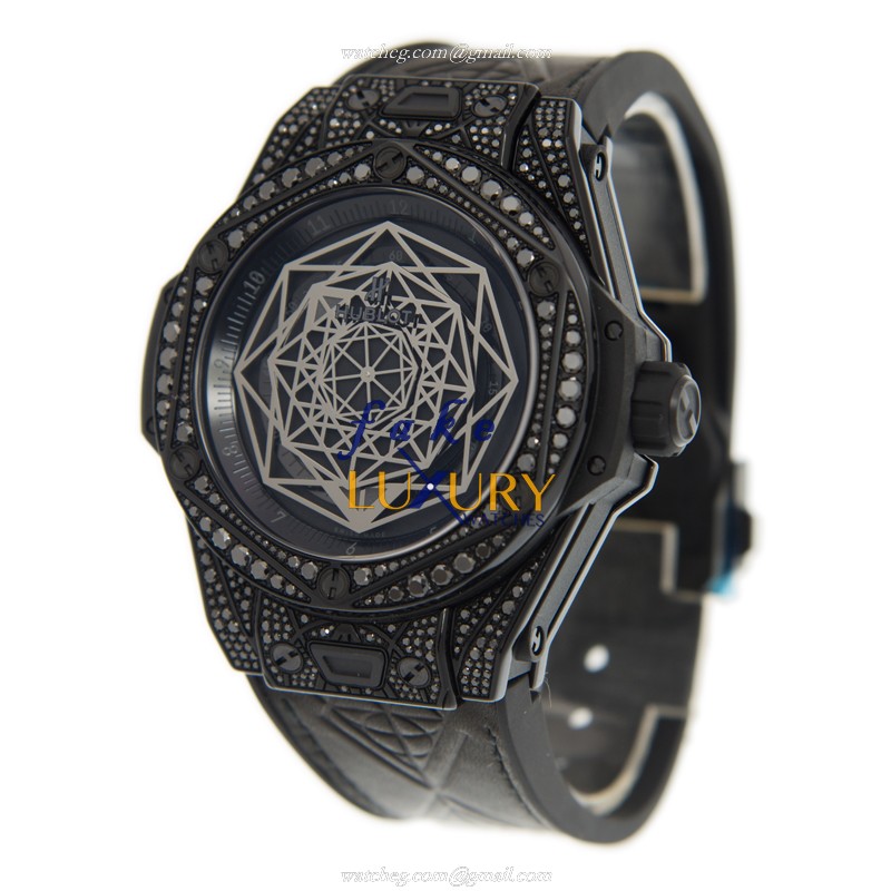 Hublot 415.CX.1114.VR.1700.MXM17 Luxury Automatic Stainless Steel Replica Watch with Black Dial & - Image 3