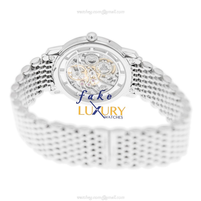 Patek Philippe 7180/1G-001 Replica Watch, Silver Dial, 18kt White Gold Case, Manual Wind - Image 4