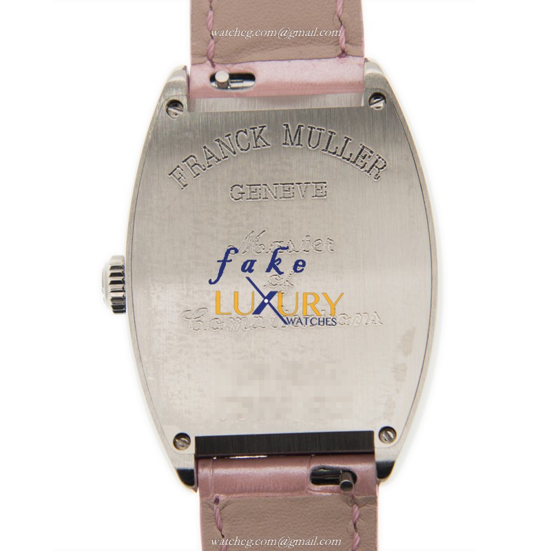Franck Muller Cintree Curvex 7502 QZ AC - PINK Quartz Pink Dial Steel Replica Watch - Image 3