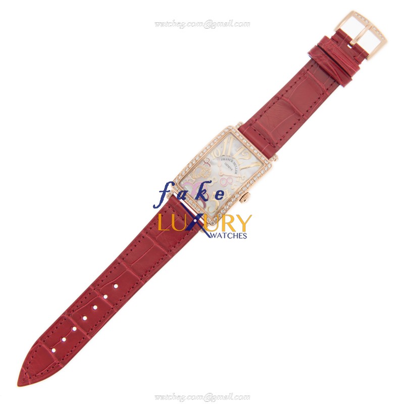 Franck Muller 952 QZ REL 8CD MOP RS D 1R5N | Quartz | 18kt Rose Gold & Diamonds | Replica Watch - Image 2