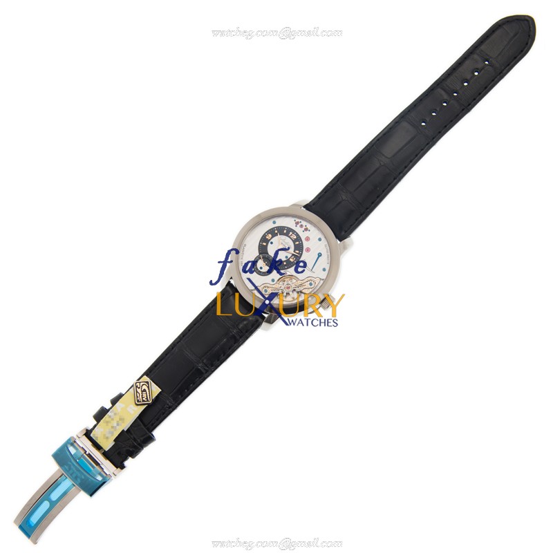Glashutte 1-66-01-04-34-05 Replica Watch, Silver Dial, 18kt White Gold Case, Manual Wind - Image 2