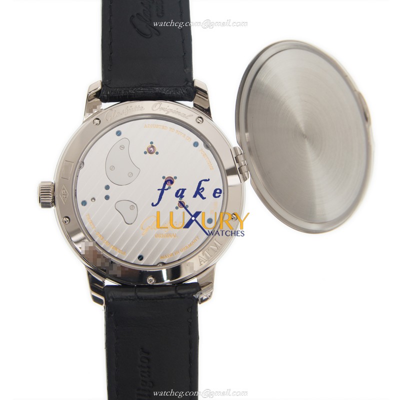 Glashutte 1-66-01-04-34-05 Replica Watch, Silver Dial, 18kt White Gold Case, Manual Wind - Image 3