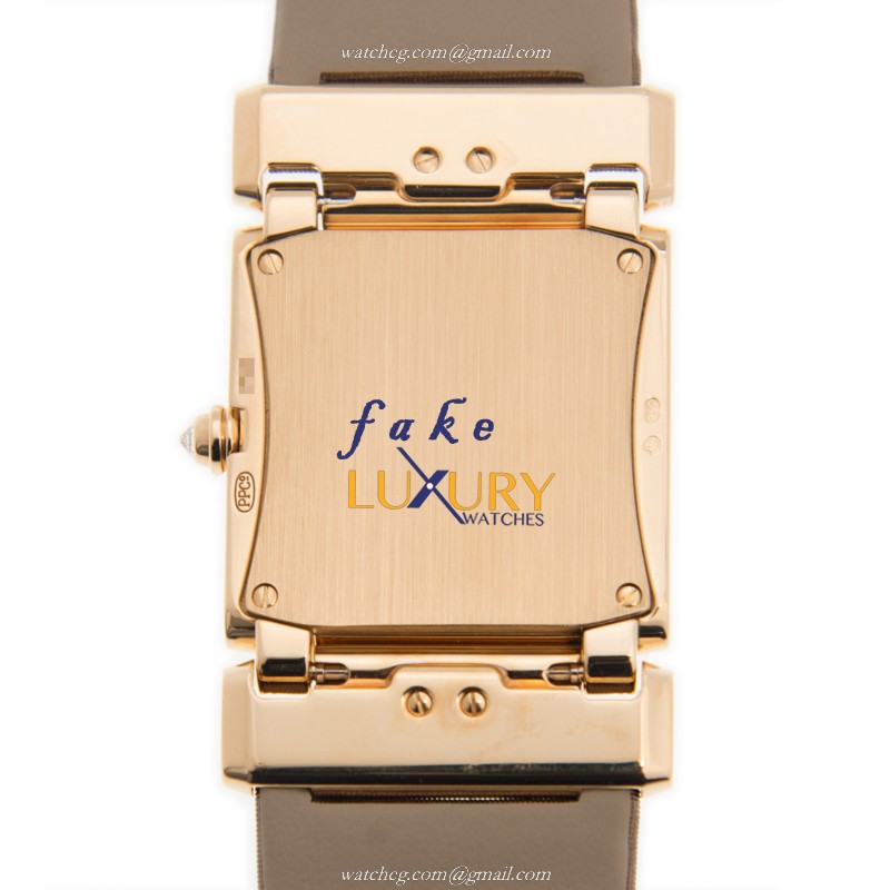 Patek Philippe 4920R-001 TWENTY-4 Replica Watch, Quartz Movement, 18kt Rose Gold Case, Brown Silk - Image 3
