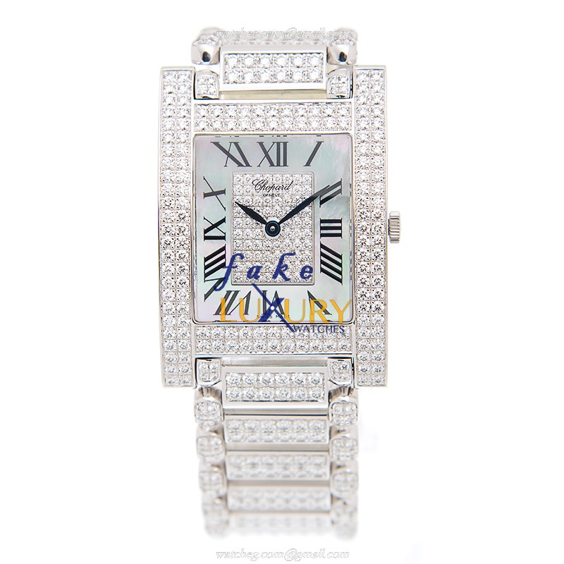 Chopard 143483-1002 Replica Watch, 18kt White Gold & Diamond Case, Quartz Movement - Image 2