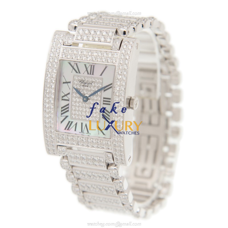 Chopard 143483-1002 Replica Watch, 18kt White Gold & Diamond Case, Quartz Movement - Image 3