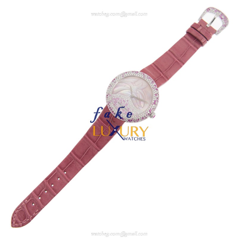 Patek Philippe 4899/900G-001 Calatrava Replica Watch - Pink Mother of Pearl Dial - Automatic - 18kt - Image 2