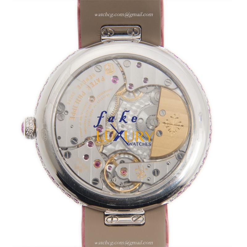 Patek Philippe 4899/900G-001 Calatrava Replica Watch - Pink Mother of Pearl Dial - Automatic - 18kt - Image 3