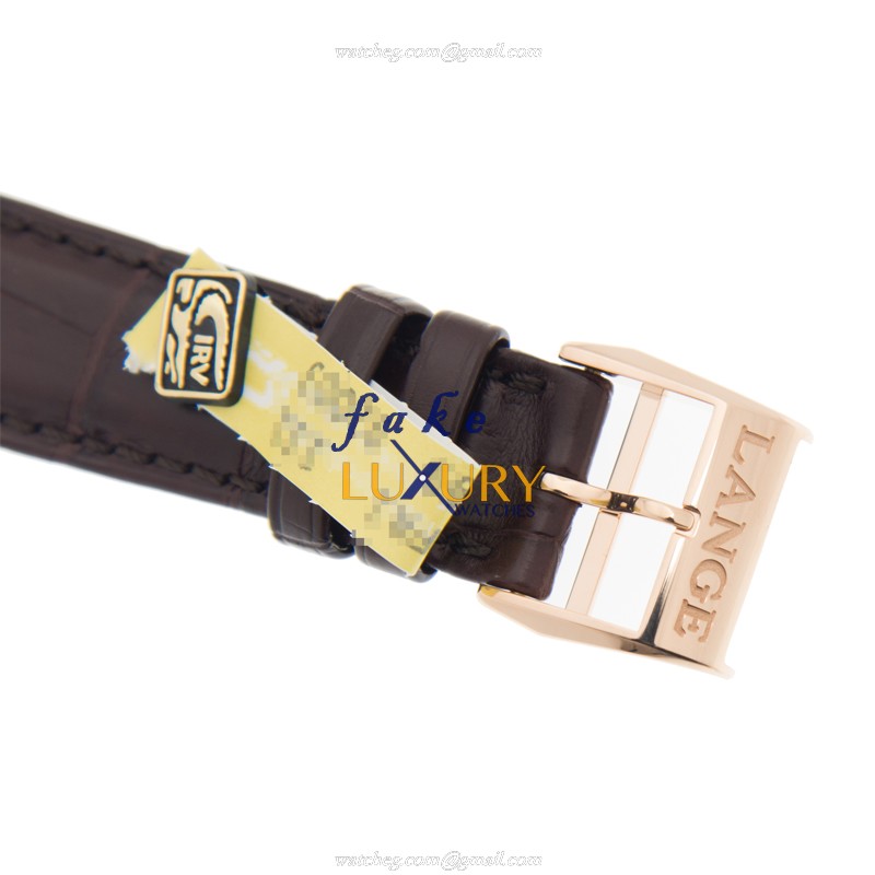 A Lange & Sohne LANGE 1 192.032 Automatic 18kt Rose Gold Silvery Dial Replica Watch - Image 4