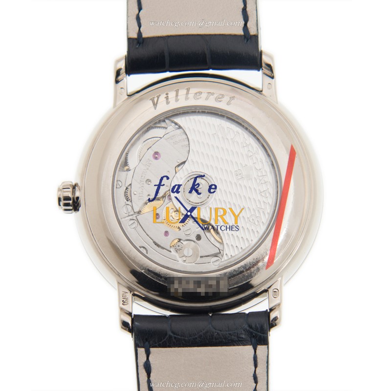 6223C-1529-55A - Blancpain Villeret Replica Watch 38mm Blue Dial 18kt White Gold - Image 3