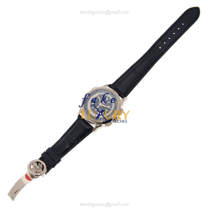 Patek Philippe 5930G-001 Replica Watch, Automatic Movement, 18kt White Gold Case, Blue Dial - Image 2