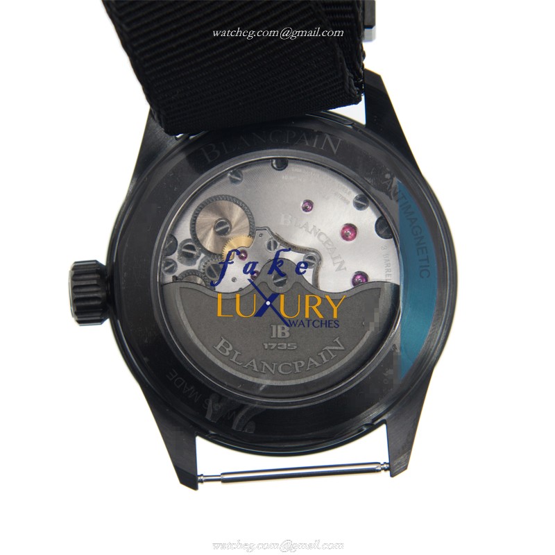 Blancpain 5000-0130-NABA Fifty Fathoms Replica Watch, Automatic, Ceramic Case, Black Dial - Image 3