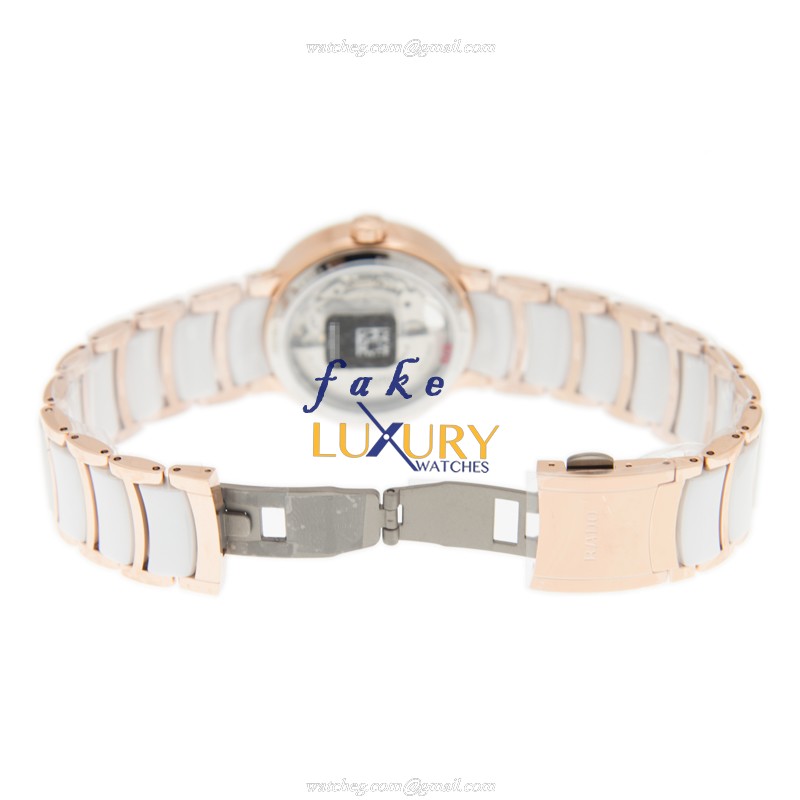 Rado CENTRIX R30248902 Automatic Gold-Plated Steel White Dial Ceramic Strap Replica Watch - Image 5